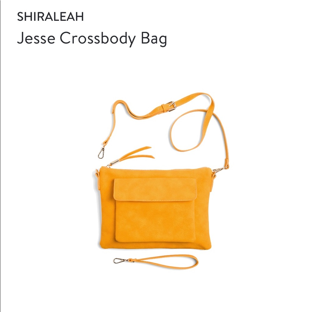 NWT Shiraleah Jesse Crossbody Clutch Mustard